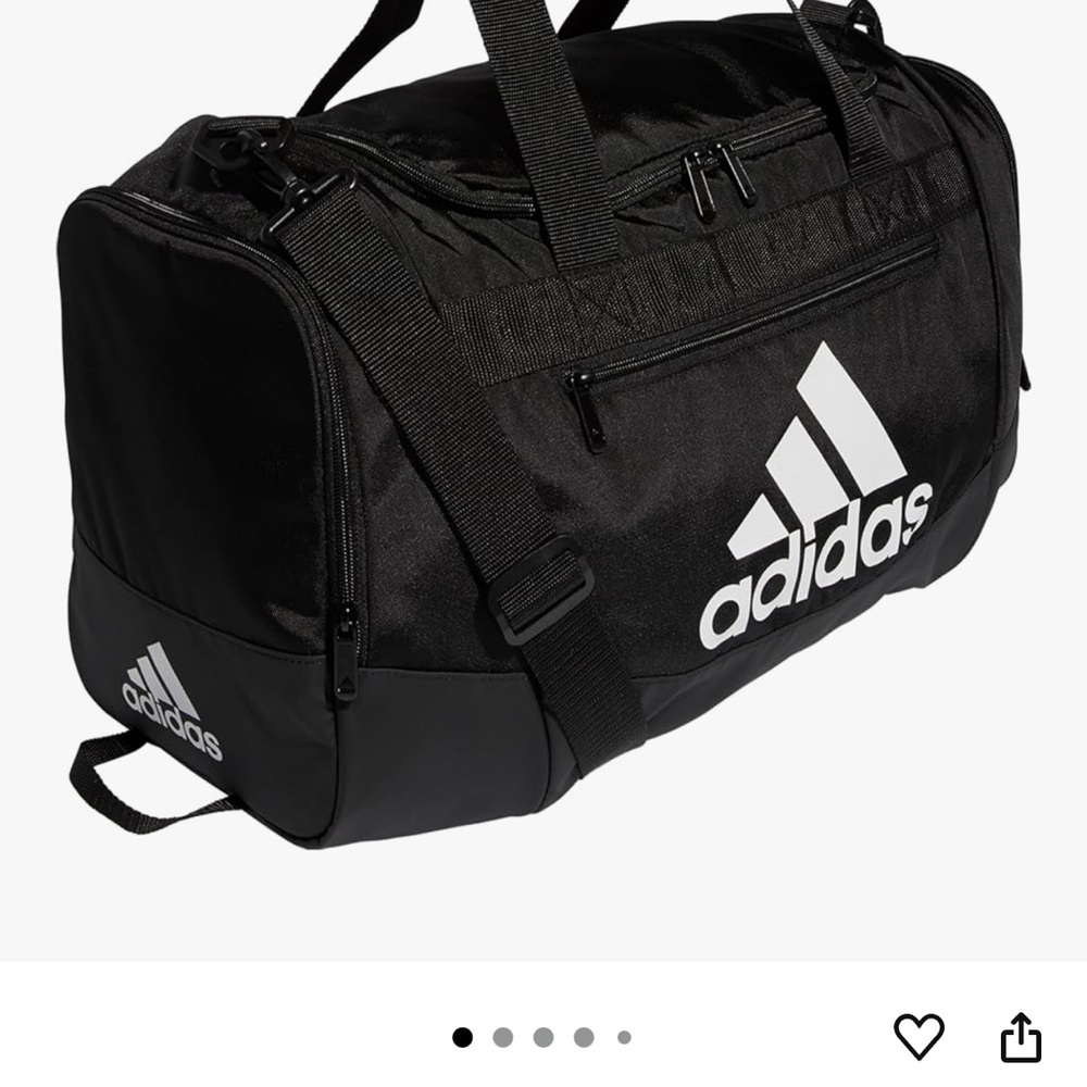 Adidas Black Sports Duffel Bag, Defender IV medium NWT